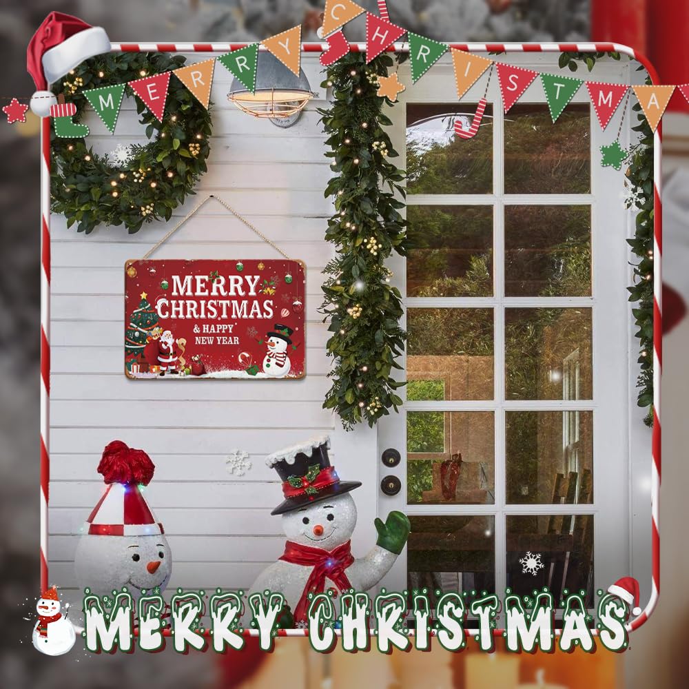 Amazon.co.jp: クリスマス装飾 12x8インチ メリークリスマスとハッピー